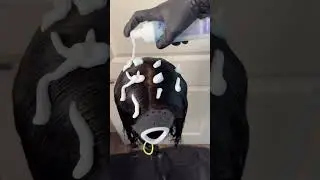 How to safely blow dry your wig after wash day 👇🏽💨 #shorts