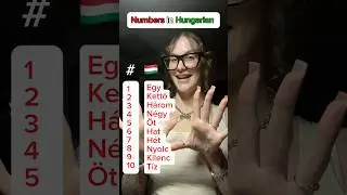 Counting in Hungarian 1️⃣ to 🔟🇭🇺 #hingarian #numbers #counting