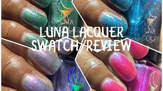 #swatch PR SAMPLE:  LUNA LAB CREATIONS/LUNA LACQUER SONGS WITH THE WORD FLAKE IN THEM COLLECTION