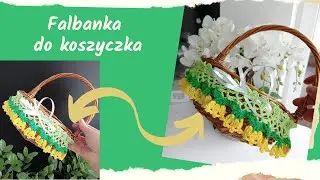 #szydełkowaniebajeryeli Falbanka Ozdoba Do Koszyczka Szydełko