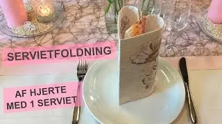 Hjerte servietfoldning