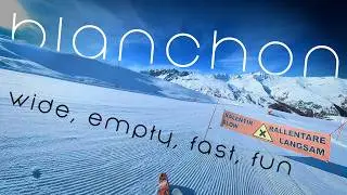 Skiing Blanchon, Valloire 2025 - Ski with me (and crash into warning signs) on Blanchon