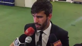 ROMA-LIONE Alisson in mixed-zone