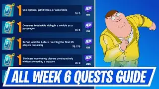Fortnite Complete Week 6 Quests - How to EASILY Complete Week 6 Challenges in Chapter 5 Season 1