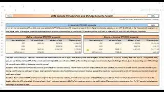 CPP & OAS - Estimated Amounts