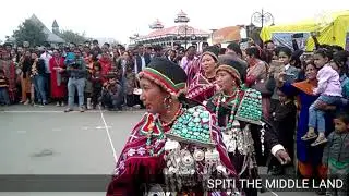 Spiti women's presenting beautiful spiti cultural & traditional Dance at famous Ridge Ground Shimla
