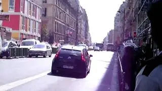Paris Police Undercover Car Responding with Gyroled Bluelight. BAC