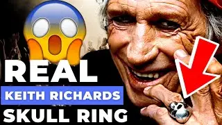 KEITH RICHARDS SKULL RING  REAL 925 STERLING SILVER