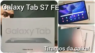 GALAXY TAB S7 FE - Ótimo Tablet com tela grande, S Pen e Modo DEX! Tiramos da caixa!