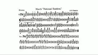 NATIONAL EMBLEM MARCH by Edwin Eugene Bagley - Drums