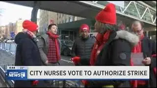 NY 1 on the authorized NYSNA strike