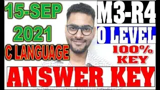 M3-R4 C language answer key September 2021पेपर100% नोट्स और गेस पेपर का कमाल