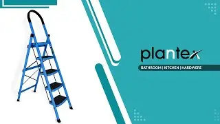Plantex Step Steel Ladder/Ladder for Home/Wide Anti-Skid step Ladder/Capacity Upto 150 Kg