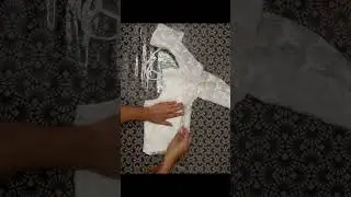 converting old anarkali into baby frock# cutting and stitching video