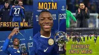 Liam Rosenior First Ucl Win! Caicedo Man Of The Match| Players Reaction At Full Time.