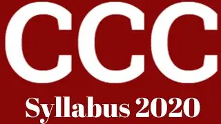 CCC Computer Course in hindi 2020। CCC Exam strategy hindi me। CCC ki taiyari kaise kre। Syllabus।