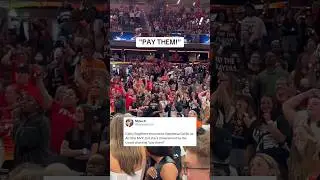 The WNBA fans were chanting &ldquo;Pay them&rdquo; and had signs &ldquo;Pay the Players&rdquo; 🗣️💯
