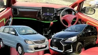 Toyota Innova 2008 converted to Lexus body kit with luxury interior modified