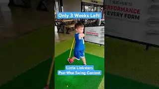 Is Chase Ready for Little Linksters Pee-Wee Swing Contest? Only 3 Weeks Left to Prove It! #golf