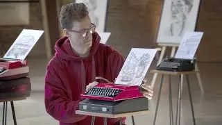 James Cook April 2022 Typewriter Art Exhibition at Trinity Buoy Wharf Highlights