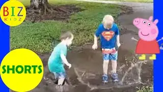 Jumping up and down in muddy puddles - BIZ KIDZ SHORTS