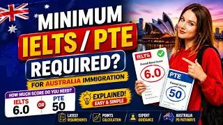 Minimum IELTS/PTE score required for Australia Immigration? | Explained | PRO TIPS | ft. Adil Ismail