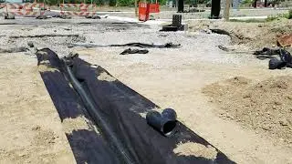 French Drain Filter Fabric For Residential & Commercial Drainage System