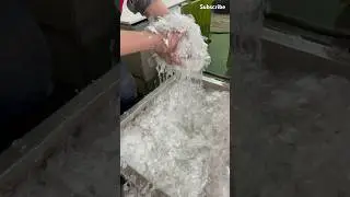 Amazing drying pelletizing process for high moisture plastic films #machine #technology #recycling
