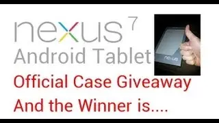 Nexus 7 Official Case Winner