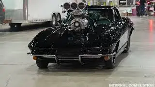 632  Blown C2 Corvette Starts up at World of Wheels Chicago