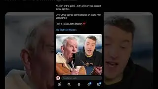 Legendary Commentator John Motson has sadly passed away 🕊️