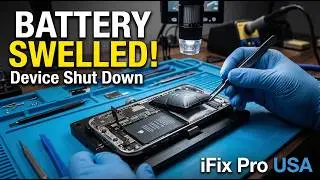 iPhone 15 Pro Max Mystery Why Did This Brand New Battery Swell & Shut Down #smartphone #repair #fix