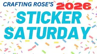 Happy New Year! My Favorite Card Size with Shaker Stickers | Join the Open Collab #stickersaturday