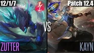 ZUTTER KHA'ZIX vs KAYN | NA GRANDMASTER | Patch 12.4