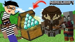 LOOTING PILLAGERS OUTPOST IN MINECRAFT SURVIVAL MODE | MINECRAFT IN HINDI GAMEPLAY | AYUSH MORE