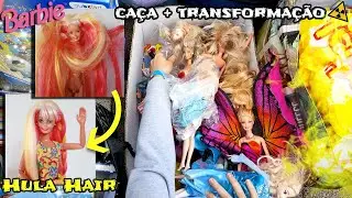 Caçando no Mercado de Pulgas + Transformação 🌺 Barbie Hula Hair 1996