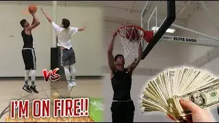 BIG MONEY WAGER! HUGE 1v1 BASKETBALL [GAME 2] vs. JesserTheLazer