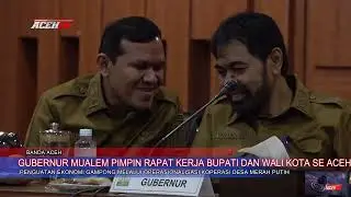 GUBERNUR MUALEM PIMPIN RAPAT KERJA BUPATI DAN WALI KOTA SE ACEH 2025