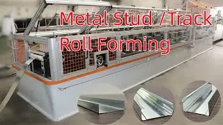Metal Stud and Track roll forming machine #rollformingmachine #rollformer #rollformingmachineprice