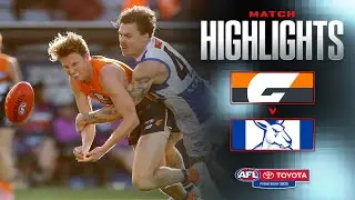 GWS Giants v North Melbourne Highlights | Round 22, 2025 | AFL