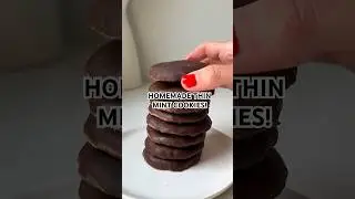 MAKE YOUR OWN GIRL SCOUT THIN MINT COOKIES! but also support girl scouts too duh🫠recipe on my site!