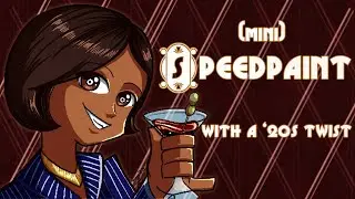 Pixel Painting With A Retro Twist| 1920s Themed Mini SAI Process