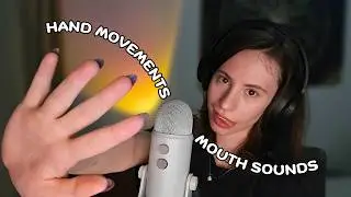 ASMR Tingly Wet & Dry Mouth Sounds | Relaxing Hand Movements😴