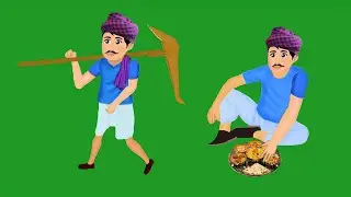 had lekar jaate cartoon character/green screen cartoon/cartoon character pose