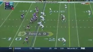 Dolphins VS Vikings (Cameron Wake Last Minute Sack)