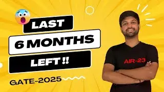6 MONTHS ROADMAP | GATE-2025 | ABID HUSSAIN