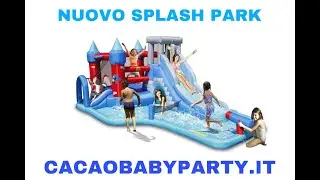Gonfiabile Modello SPLASH PARK | Cacao Baby Party | Noleggio Gonfiabili in tutta Italia