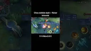 Chou Double Dash Tutorial in mlbb #mobilelegends #choudoubledash #chou #choufreestyle