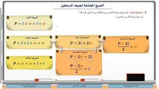 الصف التاسع   الرياضيات   الصيغ الجبرية1