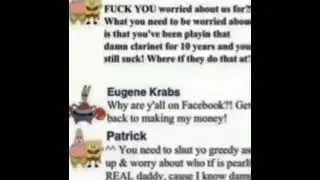 SpongeBob Facebook Argument